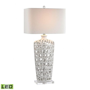 Dimond - Modern/Contemporary Style w/ Eclectic inspirations - Ceramic 9.5W 1 LED Table Lamp - 36 Inches tall 17 Inches wide - 873289