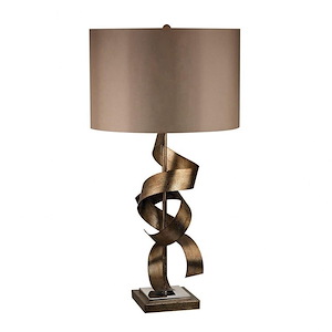 Allen - Modern/Contemporary Style w/ Luxe/Glam inspirations - Metal 1 Light Table Lamp - 29 Inches tall 16 Inches wide