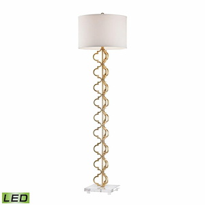 Castile - 9W 1 LED Floor Lamp In Glam Style-62 Inches Tall and 17 Inches Wide - 1303669