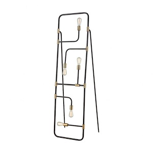 Think Tank - Modern/Contemporary Style w/ Luxe/Glam inspirations - Metal 5 Light Floor Lamp - 64 Inches tall 18 Inches wide