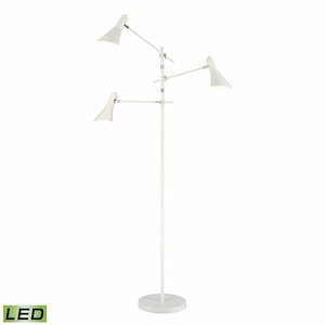 Sallert - 27W 3 LED Floor Lamp In Glam Style-72.75 Inches Tall and 38 Inches Wide - 1303513