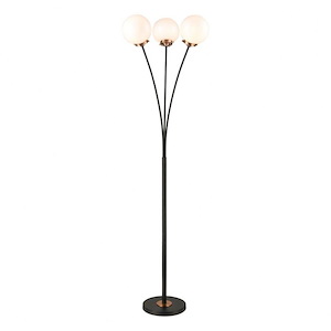 Boudreaux - 15W 3 LED Floor Lamp In Transitional Style-64 Inches Tall and 24 Inches Wide - 1119343