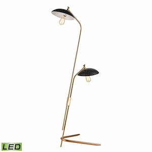 Scarab - 18W 2 LED Floor Lamp In Industrial Style-66 Inches Tall and 19 Inches Wide - 1303838