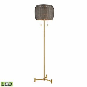 Bittar - 18W 2 LED Floor Lamp In Mid-Century Modern Style-61.5 Inches Tall and 16 Inches Wide