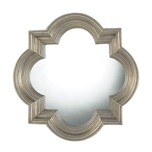Osbourne - Transitional Style w/ Mission inspirations - Metal Mirror - 30 Inches tall 30 Inches wide