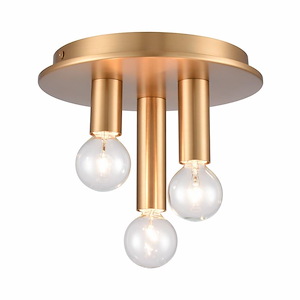 Pepper - 8 Inch Wide 3-Light Flush Mount In Modern Style