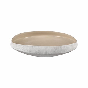 Greer - Low Bowl In Scandinavian Style-4 Inches Tall and 17.5 Inches Wide