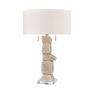 Burne - 2 Light Table Lamp In Modern and Contemporary Style-26.5 Inches Tall and 17 Inches Wide