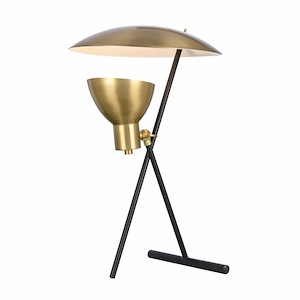 Wyman Square - 1 Light Desk Lamp In Modern and Contemporary Style-19 Inches Tall and 12 Inches Wide