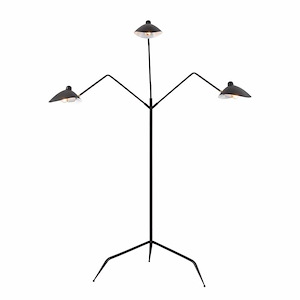 Risley - 3 Light Floor Lamp In Mid-Century Modern Style-81.5 Inches Tall and 57 Inches Wide