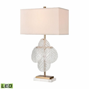 Glade - 9W 1 LED Table Lamp In Glam Style-30 Inches Tall and 17 Inches Wide