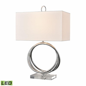 Eero - 9W 1 LED Table Lamp In Glam Style-24 Inches Tall and 15 Inches Wide