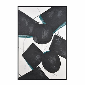 Pierce - Abstract Wall Art In Transitional Style-59 Inches Tall and 39.5 Inches Wide