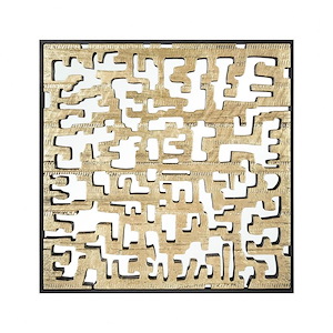 Mapped Gold - 23.5 Inch Dimensional Wall Art