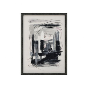 Beyer - Abstract Framed Wall Art In Contemporary Style-24 Inches Tall and 18 Inches Wide