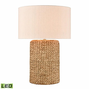 Wefen - 9W 1 LED Table Lamp In Mid-Century Modern Style-26 Inches Tall and 17.5 Inches Wide