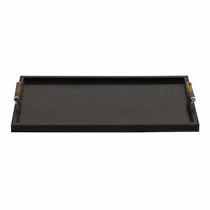 Ebony - Tray In Transitional Style-2.5 Inches Tall and 24 Inches Wide