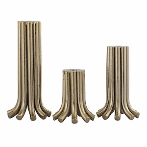 Contour - Candleholder (Set of 3) In Modern and Contemporary Style-12.25 Inches Tall and 5.5 Inches Wide - 1119210