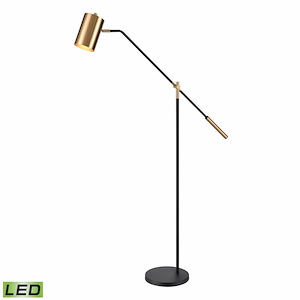 Oliver Avenue - 9W 1 LED Floor Lamp In Mid-Century Modern Style-66 Inches Tall and 39 Inches Wide - 1303924