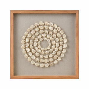 Concentric Shell - Dimensional Wall Art In Coastal Style-23.5 Inches Tall and 23.5 Inches Wide