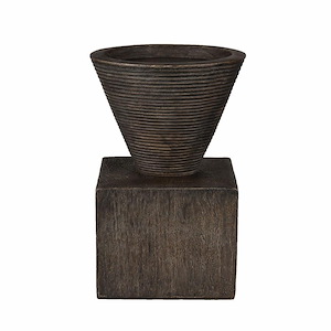 Disa - Small Candleholder In Modern Style-6 Inches Tall and 4 Inches Wide - 1118189
