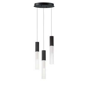 Reeds - 15W 3 LED Pendant-17 Inches Tall and 11.75 Inches Wide - 1284183