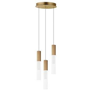 Reeds - 15W 3 LED Pendant-17 Inches Tall and 11.75 Inches Wide - 1309506