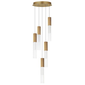 Reeds - 25W 5 LED Pendant-17 Inches Tall and 13.75 Inches Wide - 1309507
