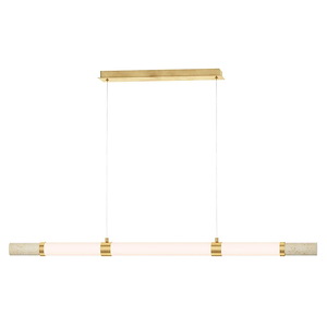 Travertine - 27W 3 LED Linear Pendant-3 Inches Tall and 2.5 Inches Wide - 1327140