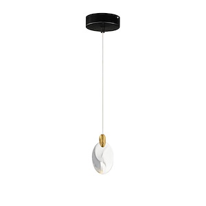Pebble - 2W 1 LED Mini Pendant-4.75 Inches Tall and 1.5 Inches Wide - 1342723