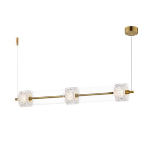 Elysian - 84W 3 LED Linear Pendant-5.5 Inches Tall and 5.5 Inches Wide - 1342731