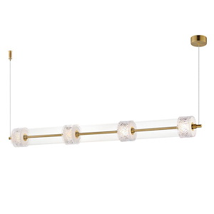 Elysian - 140W 4 LED Linear Pendant-5.5 Inches Tall and 5.5 Inches Wide - 1342732