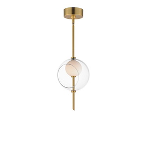 Martini - 7W 1 LED Pendant-12.5 Inches Tall and 7.75 Inches Wide - 1327141