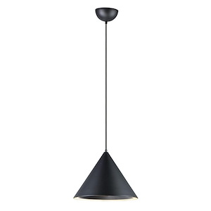 Abyss-30W 1 LED Pendant-12.5 Inches wide by 9.5 inches high