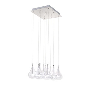 Larmes-9 Light Pendant in Modern style-14 Inches wide by 8 inches high - 130662