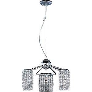 Tartan Chandelier 3 Light in Crystal style-19.5 Inches wide by 11.5 inches high - 283134