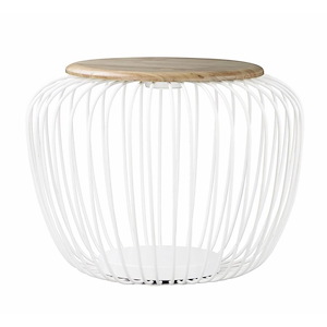 Cage-7W 1 LED Floor Lamp-24.75 Inches wide by 18.75 inches high