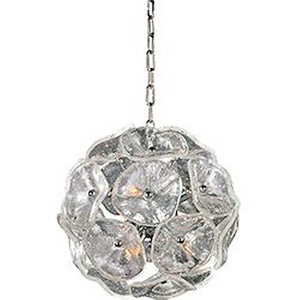 Fiori-8 Light Pendant in Leaf style-12 Inches wide by 12 inches high