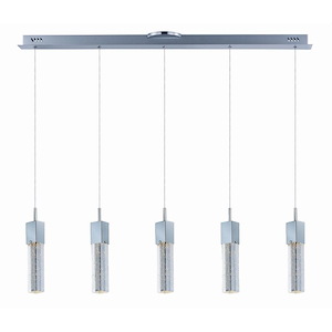 Fizz III-37.5W 5 LED Pendant in Mediterranean style-4.75 Inches wide by 12 inches high