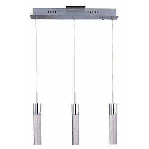 Fizz IV-22.5W 3 LED Pendant in Mediterranean style-4.75 Inches wide by 12.5 inches high