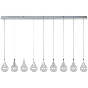 Larmes-9 Light Pendant in Modern style-5 Inches wide by 8 inches high - 1218075