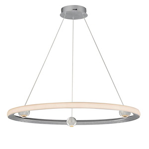 Nodes - 40W 1 LED CCT Select Ring Pendant-2.75 Inches Tall and 32 Inches Wide - 1266057