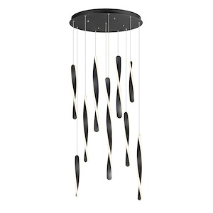 Pirouette-1200W 10 LED Pendant-24 Inches wide by 32 inches high