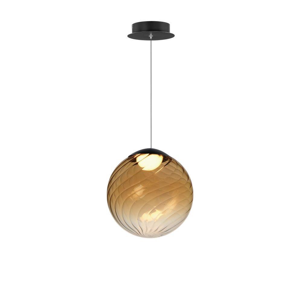 ET2 Lighting - E24189-05BK - Planetary - 11W 1 LED Pendant-10.5 Inches Tall  and 9.75 Inches Wide