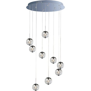 Orb-9 Light Pendant in European style-21.75 Inches wide by 7 inches high - 259528