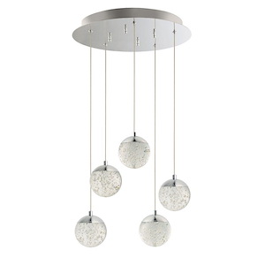 Orb II - 15.5 Inch 25W 5 LED Pendant - 700004