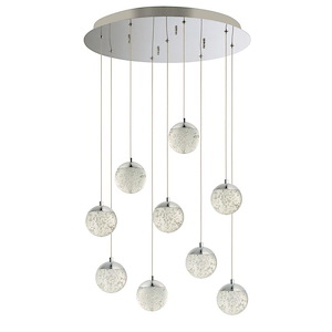 Orb II-45W 9 LED Pendant in Traditional style-21.75 Inches wide by 6 inches high - 700001