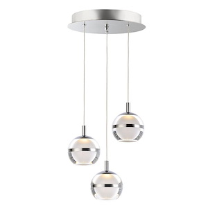 Swank-18W 3 LED Pendant-11.75 Inches wide by 5.5 inches high - 1026983