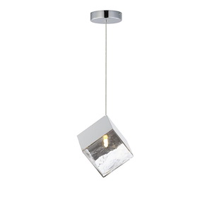 Ice Cube - 3W 1 LED Pendant-8.75 Inches Tall and 7 Inches Wide - 1311183