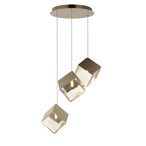 Ice Cube - 9W 3 LED Pendant-8.75 Inches Tall and 18.5 Inches Wide - 1311184